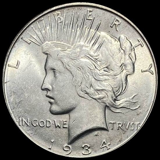 1934-D Silver Peace Dollar CHOICE BU