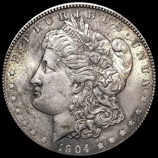 1904 Silver Morgan Dollar CLOSELY UNCIRCULATED