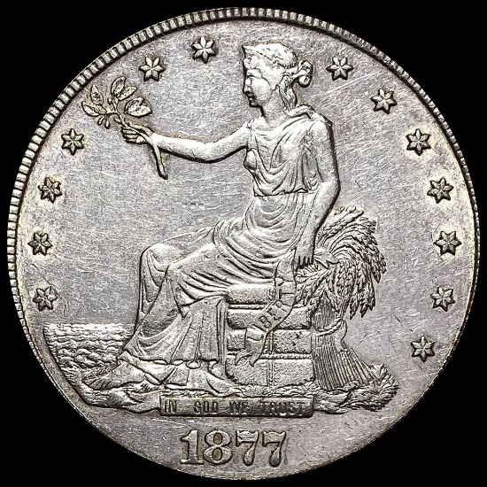 1877-S Silver Trade Dollar CLOSELY UNCIRCULATED