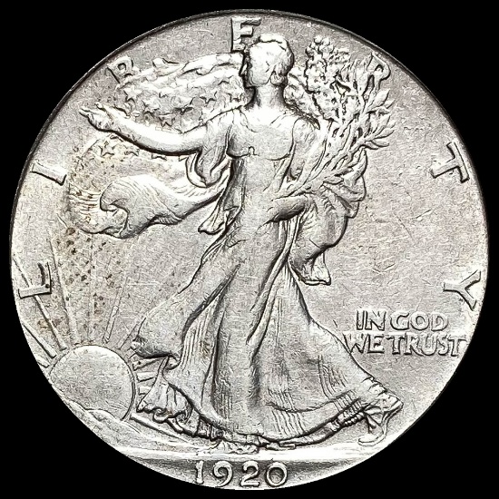 1920 Silver Walking Liberty Half Dollar CLOSELY UNCIRCULATED
