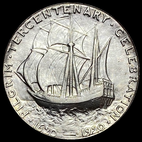 1920-D Silver Pilgrim Tercentenary Half Dollar UNCIRCULATED