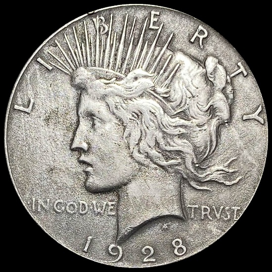 1928 Silver Peace Dollar CLOSELY UNCIRCULATED