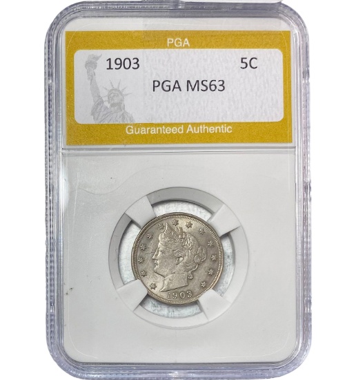 1903 Liberty Victory Nickel PGA MS63