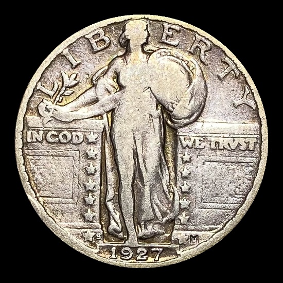 1927-S Standing Liberty Silver Quarter LIGHTLY CIRCULATED
