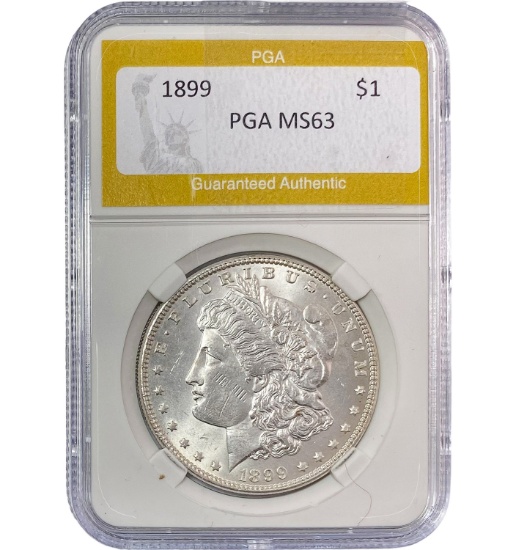 1899 Morgan Silver Dollar PGA MS63