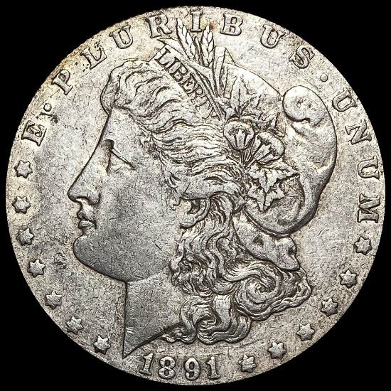 1891-O Silver Morgan Dollar NEARLY UNCIRCULATED