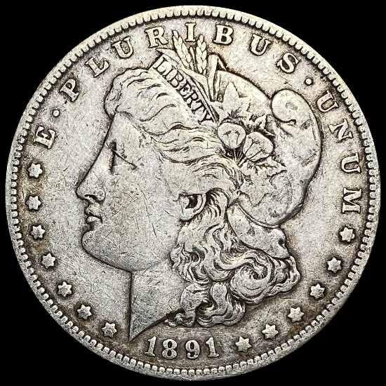 1891-O Silver Morgan Dollar LIGHTLY CIRCULATED