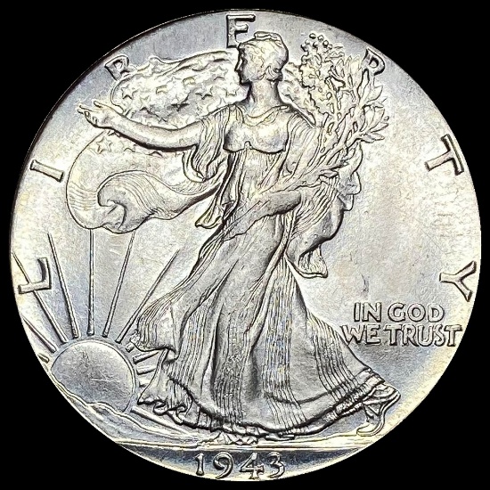 1943-D Silver Half Dollar (Walking Liberty) GEM BU