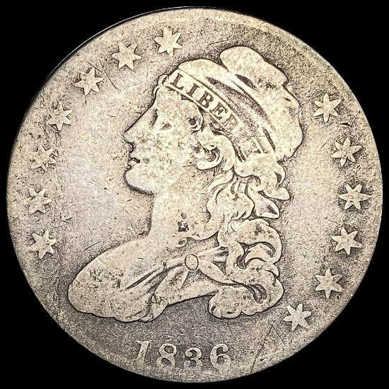1836 Capped Bust Half Dollar NICELY CIRCULATED