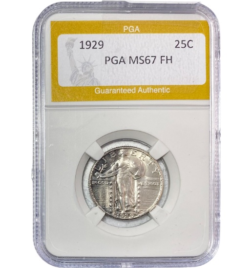 1929 Standing Liberty Quarter PGA MS67 F