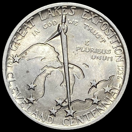 1936 Silver Half Dollar Cleveland Centennial CHOICE BU