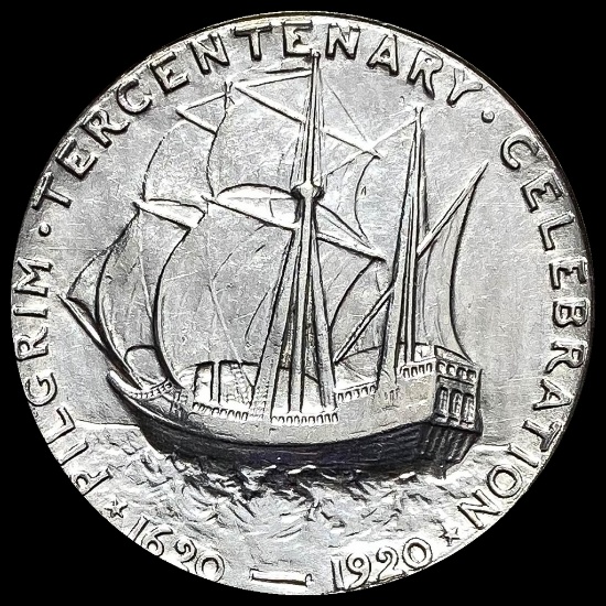 1920-D Silver Pilgrim Tercentenary Half Dollar UNCIRCULATED