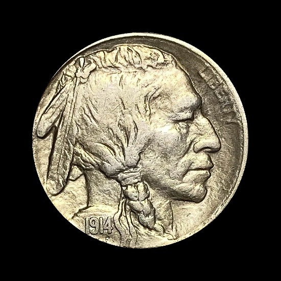 1914-S Buffalo Nickel CHOICE AU