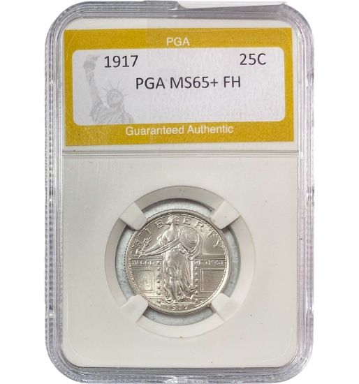 1917 25C Standing Liberty Quarter PGA MS