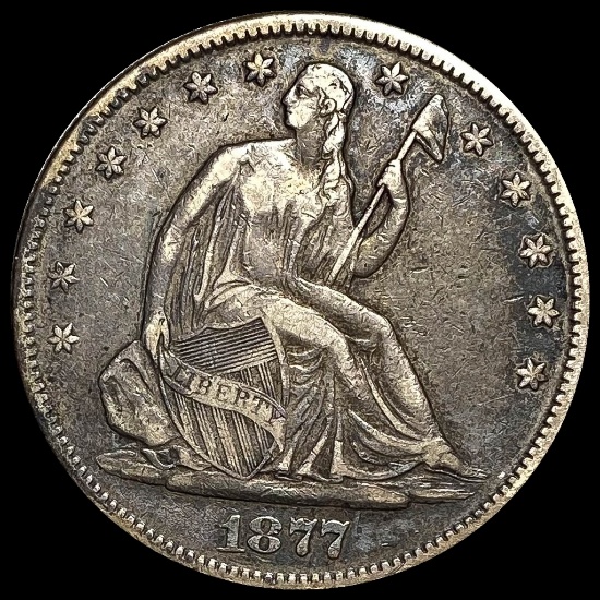 1877-S Silver Half Dollar LIGHTLY CIRCULATED