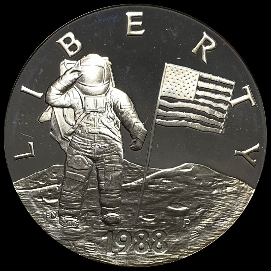 1988-P Silver Dollar Young Astronauts GEM PROOF