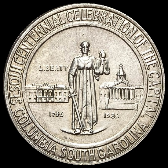 1936 Silver Columbia Half Dollar GEM BU