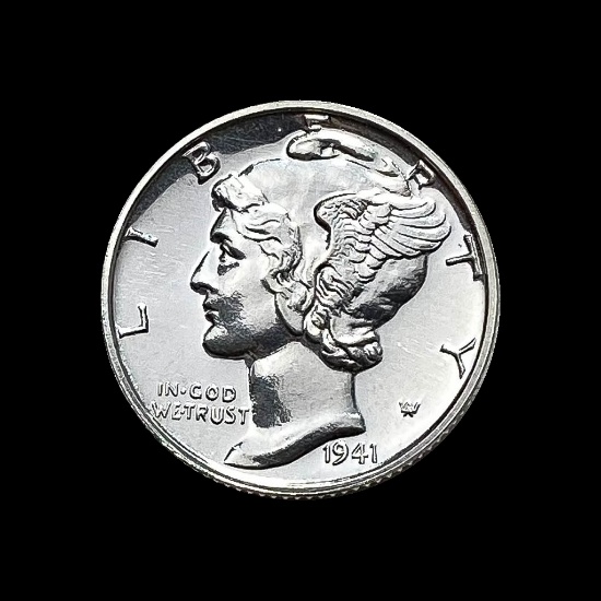 1941 Mercury Dime CHOICE PROOF