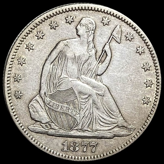 1877-S Silver Half Dollar CLOSELY UNCIRCULATED