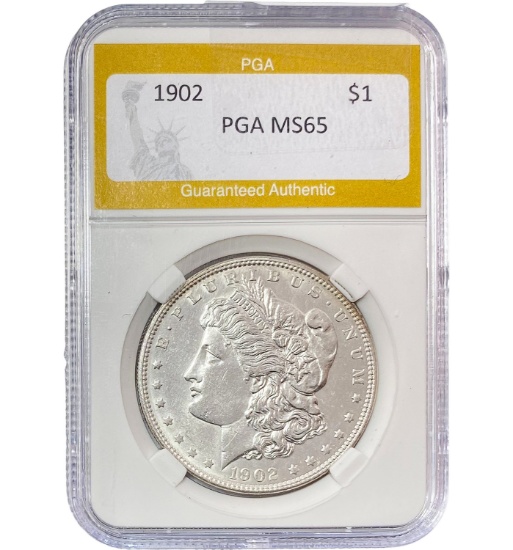 1902 Morgan Silver Dollar PGA MS65