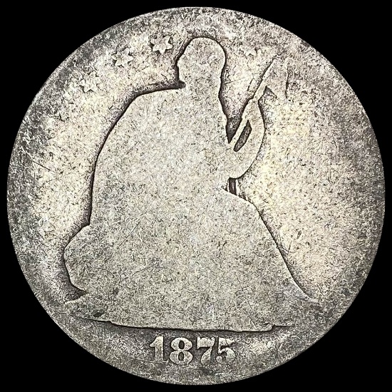 1875 Seated Liberty Half Dollar NICELY CIRCULATED
