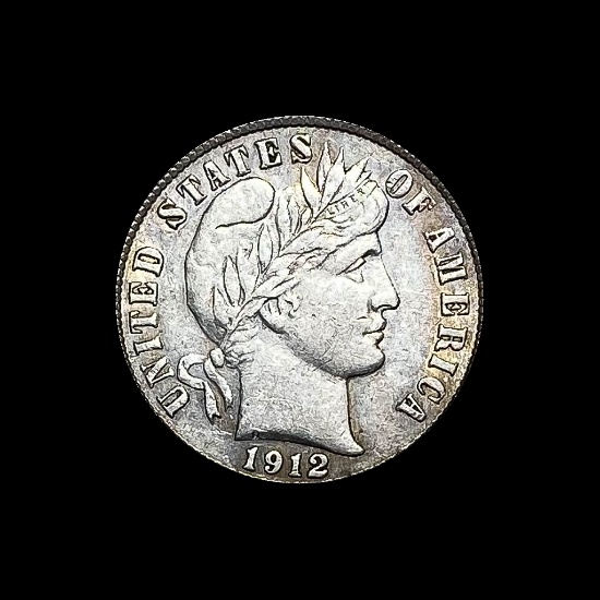 1912-S Silver Barber Dime CLOSELY UNCIRCULATED