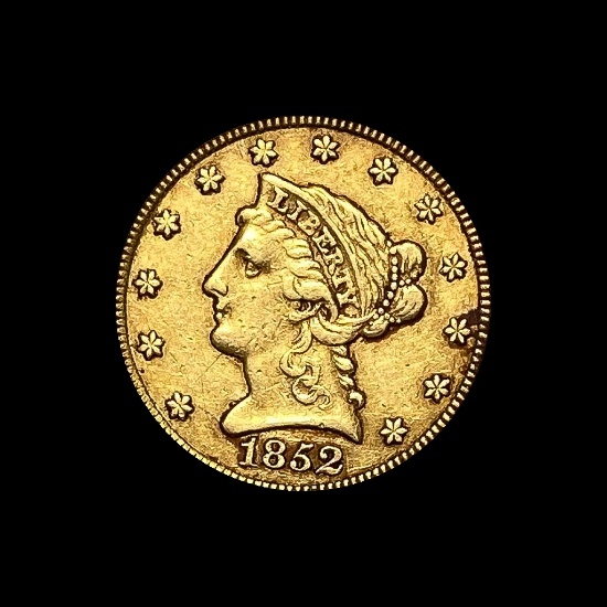 1852 Gold $2.50 Liberty Head Quarter Eagle CLOSELY UNCIRCULATED