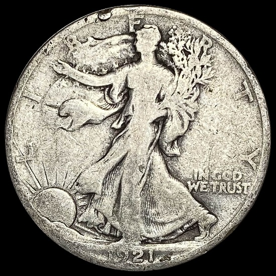 1921-S Silver Walking Liberty Half Dollar NICELY CIRCULATED