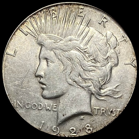 1928-S Silver Peace Dollar CLOSELY UNCIRCULATED
