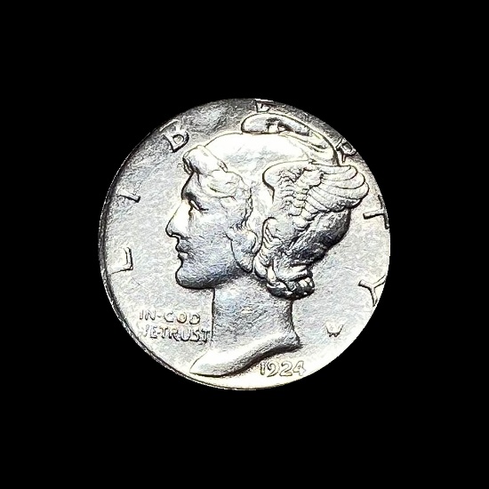 1924-D Silver Mercury Dime CLOSELY UNCIRCULATED
