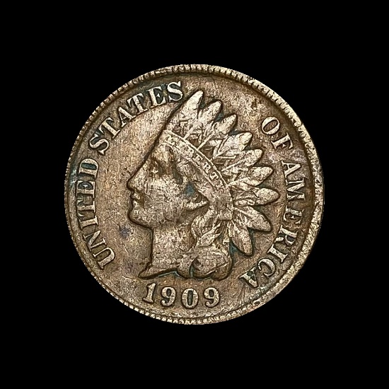 1909-S Indian Head Cent NEARLY UNCIRCULATED
