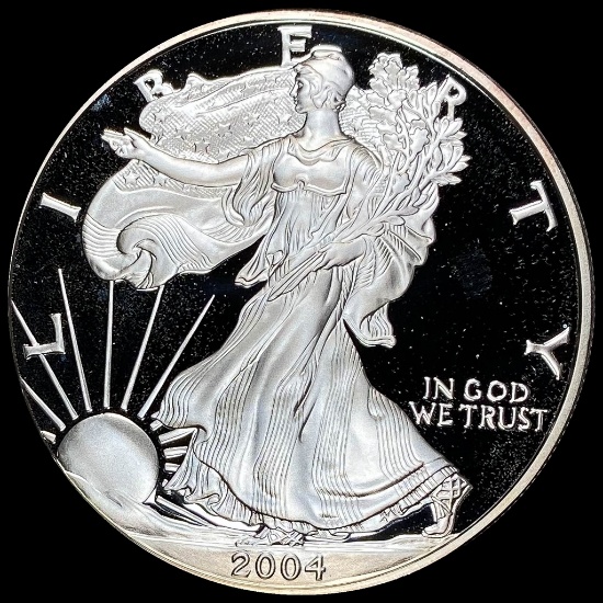 2004-W 1 oz Silver American Eagle Proof GEM PROOF