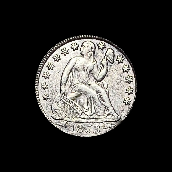 1853-O Seated Liberty [Arrows] Dime CLOSELY UNCIRCULATED