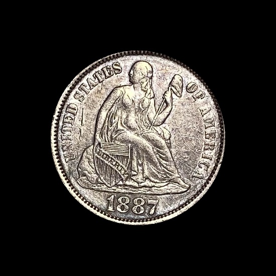 1887 Seated Liberty Dime CLOSELY UNCIRCULATED