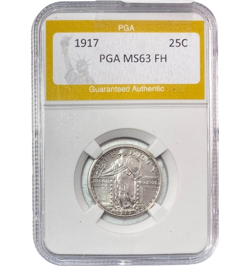 1917 Standing Liberty Quarter PGA MS63 FH