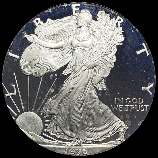 1996-P Silver American Eagle Proof $1 GEM PROOF