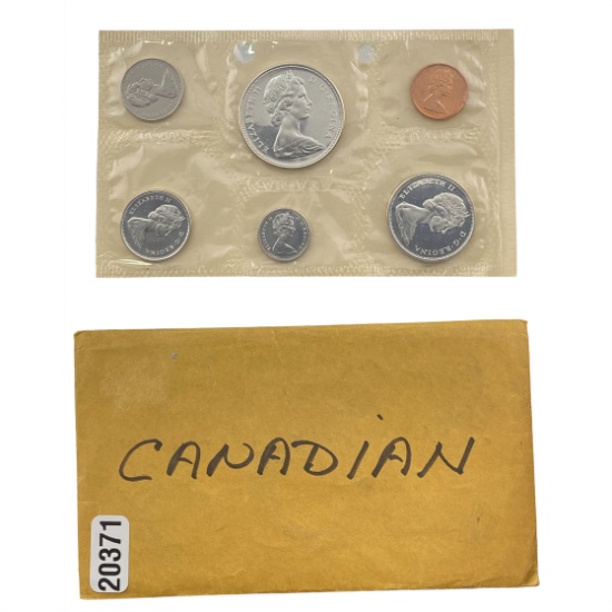 [6]1967 Canadian Coin Set 1C-$1