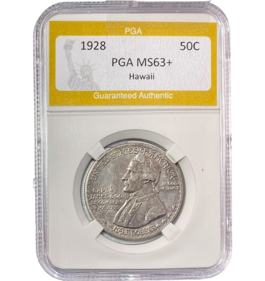 1928 Hawaii 50C PGA MS63+