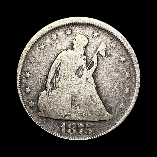1875-S Silver Twenty Cents NICELY CIRCULATED