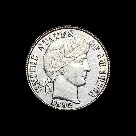 1892 Silver Barber Dime CLOSELY UNCIRCULATED