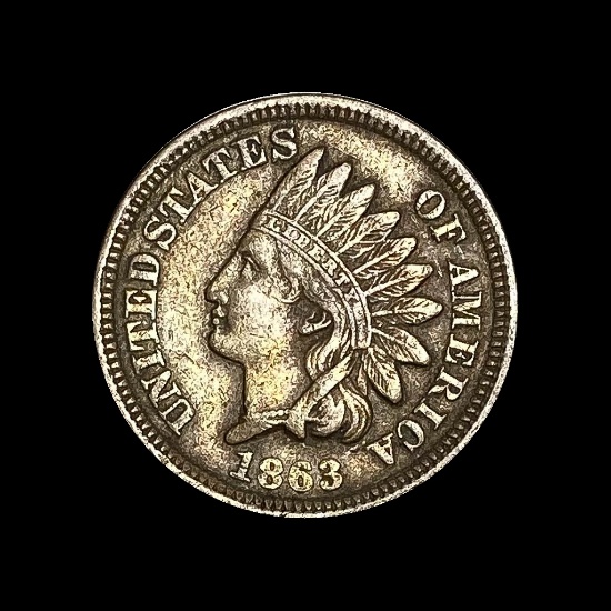 1863 Indian Head Cent CLOSELY UNCIRCULATED
