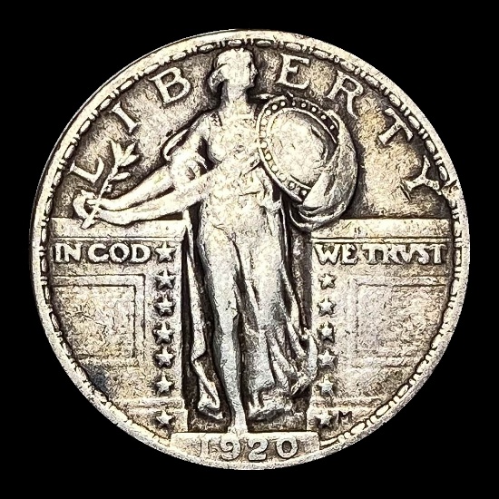 1920 Standing Liberty Silver Quarter LIGHTLY CIRCULATED