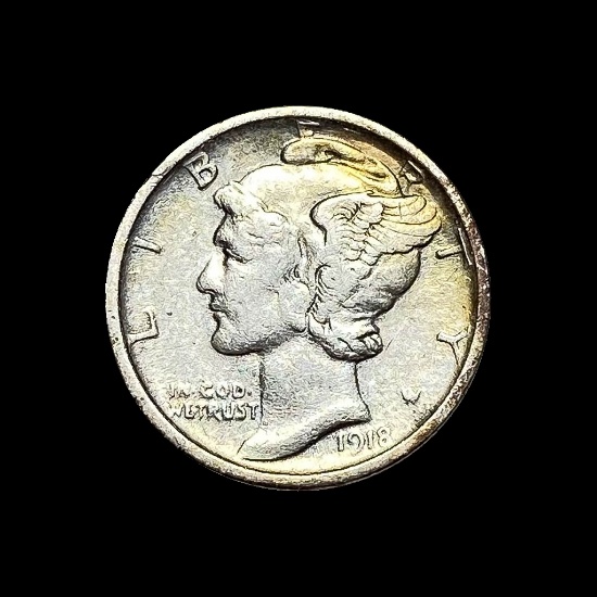 1918-S Mercury Dime CLOSELY UNCIRCULATED