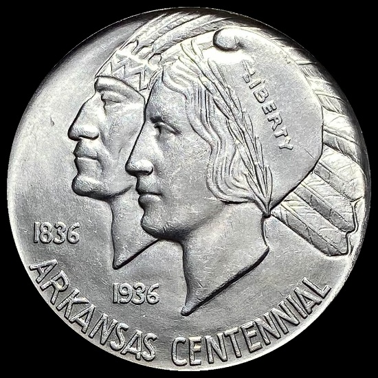 1939-S Silver Arkansas Centennial Half Dollar GEM BU