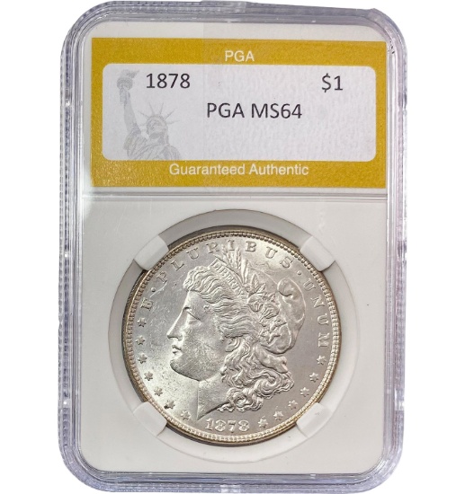 1878 Morgan Silver Dollar PGA MS64
