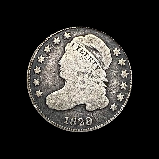 1829 Capped Bust Dime NICELY CIRCULATED