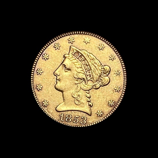 1853 $2.50 Liberty Head Quarter Eagle CLOSELY UNCIRCULATED