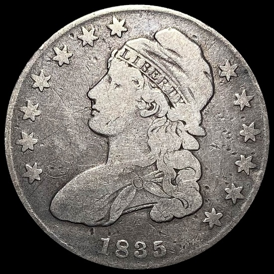1835 Silver Capped Bust Half Dollar NICELY CIRCULATED