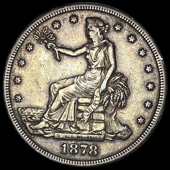 1878-S Silver Trade Dollar CLOSELY UNCIRCULATED