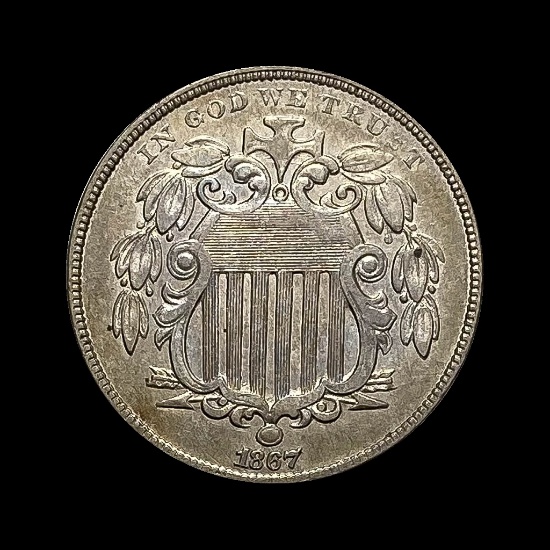 1867 Shield Nickel CLOSELY UNCIRCULATED